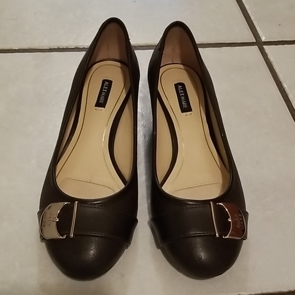 Alex Marie Ladies Brown Wedges - Size 6M